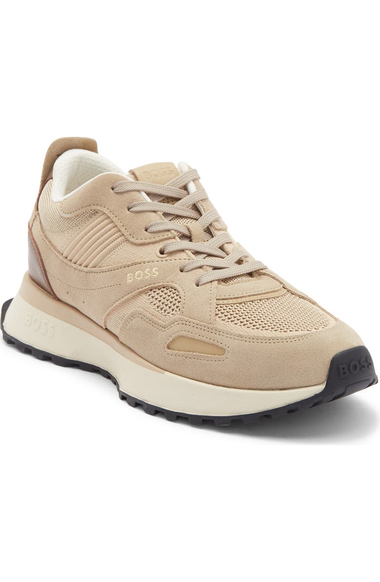 BOSS Jonah Running Shoe, Main, color, Open Beige