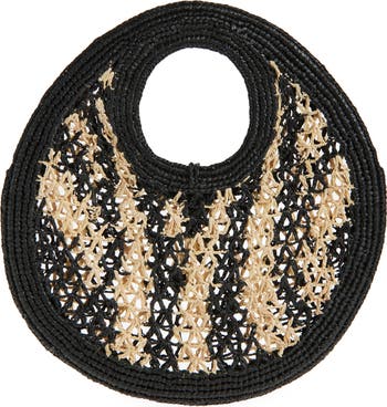 Le Petit Rond Spiaggia Raffia Handbag