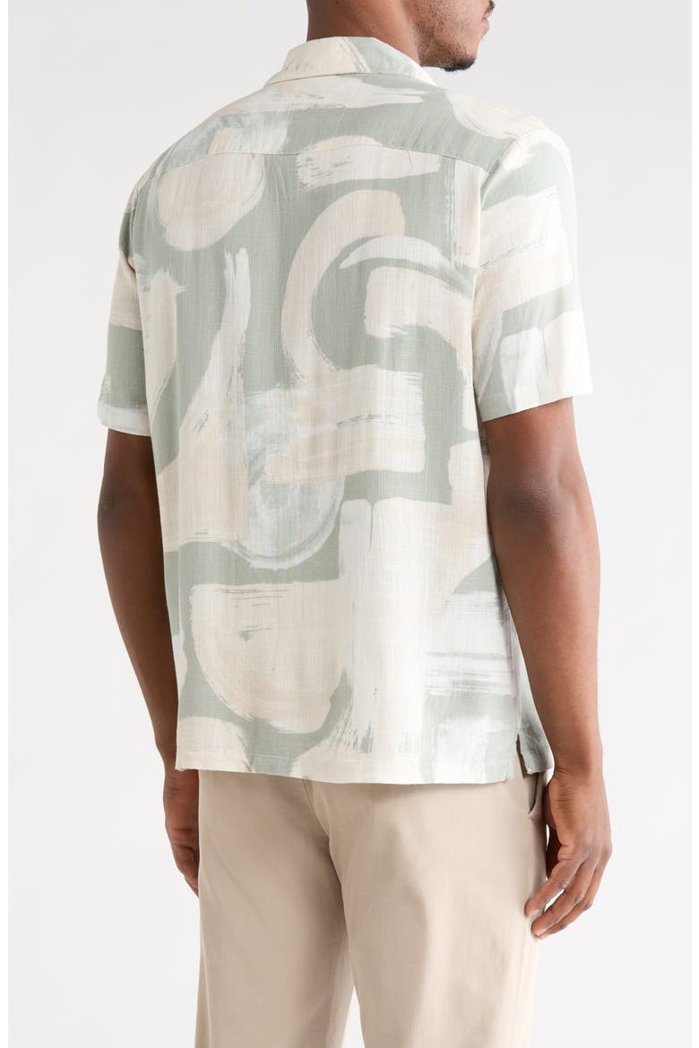 Short Sleeve Button-Up Shirt, Main, color, CREAM