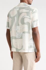DENIM AND FLOWER Short Sleeve Button-Up Shirt