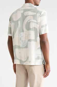 DENIM AND FLOWER Short Sleeve Button-Up Shirt