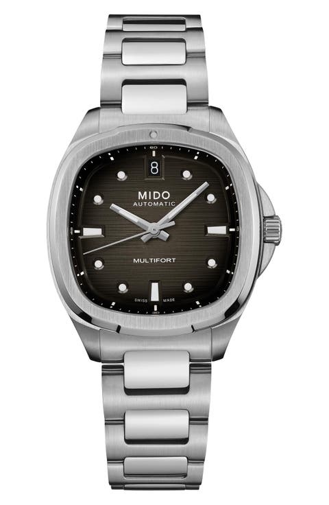 Multifort Square Automatic Bracelet Watch, 35mm