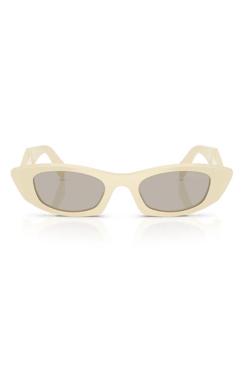 52mm Oval Sunglasses