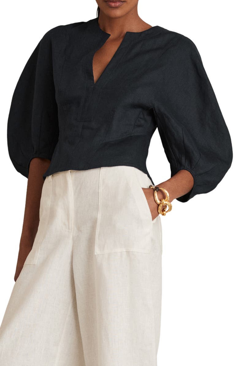 Reiss Remi Linen Top, Main, color,