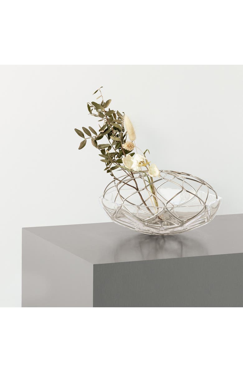 Orrefors Bloom Low Vase, Alternate, color, Clear