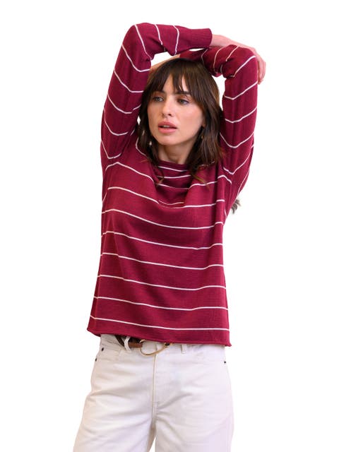 Merino Fine Knit Boat Neck Sweater