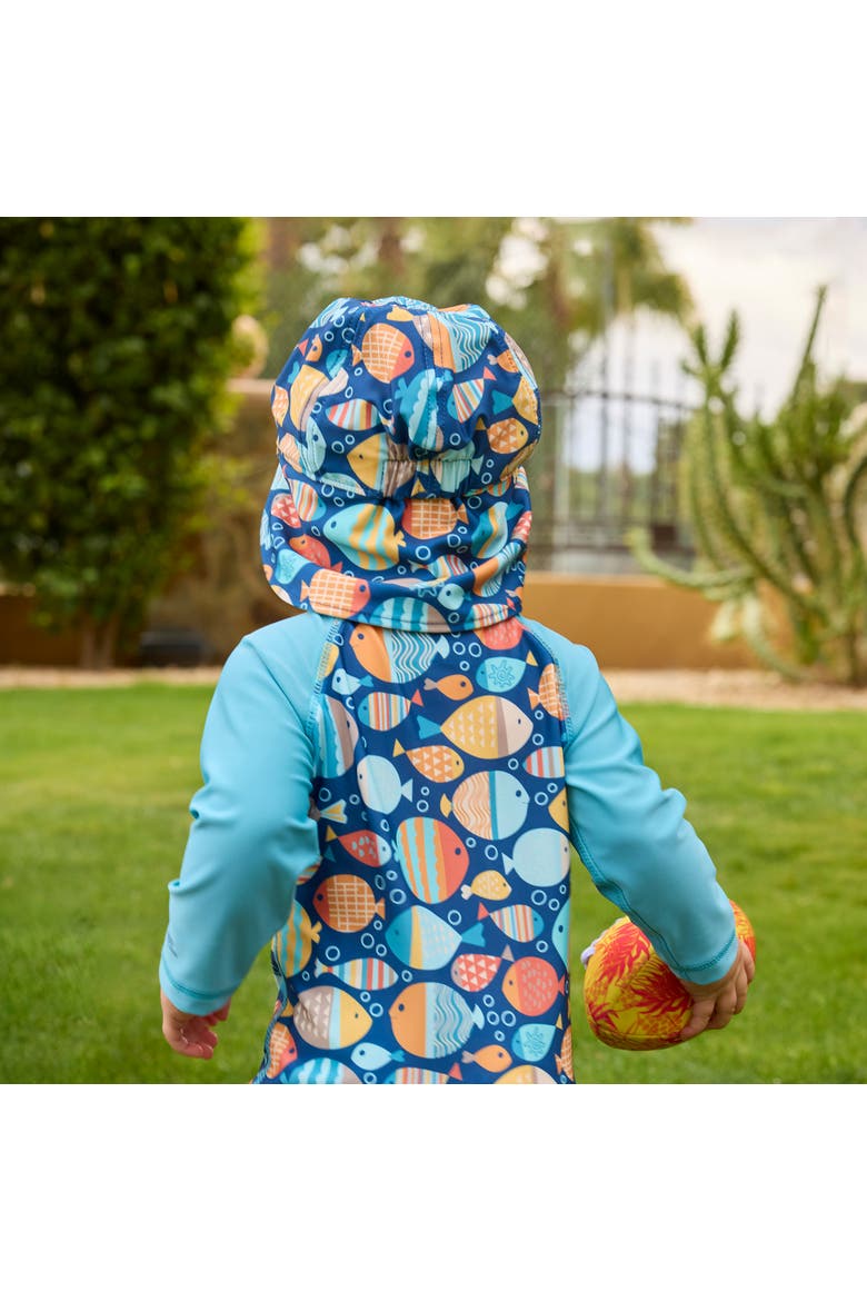 Swim Flap Hat, Alternate, color, Fish Parade
