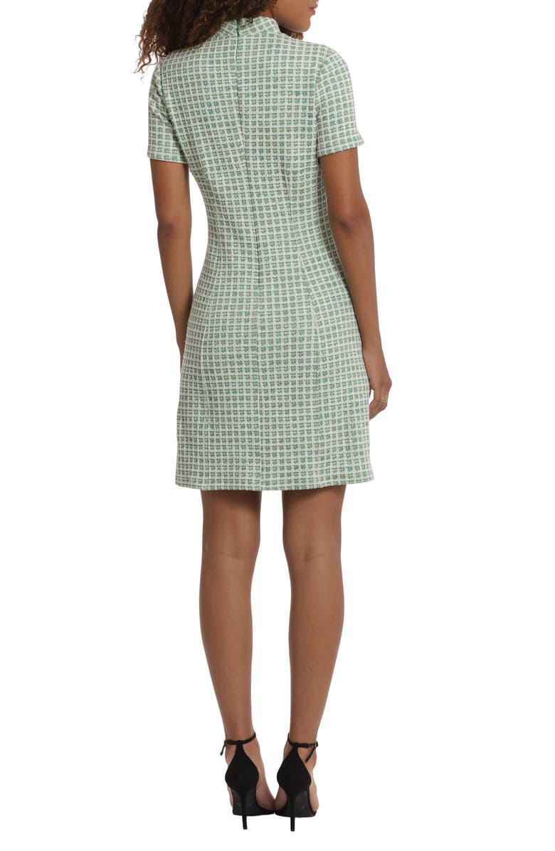 DONNA MORGAN FOR MAGGY Short Sleeve Tweed Minidress, Alternate, color,