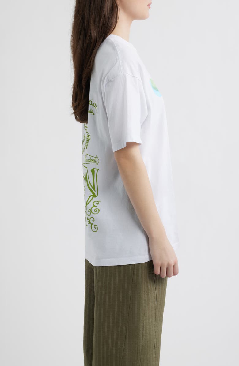 Damson Madder Savon Cotton Graphic T-Shirt, Alternate, color, White