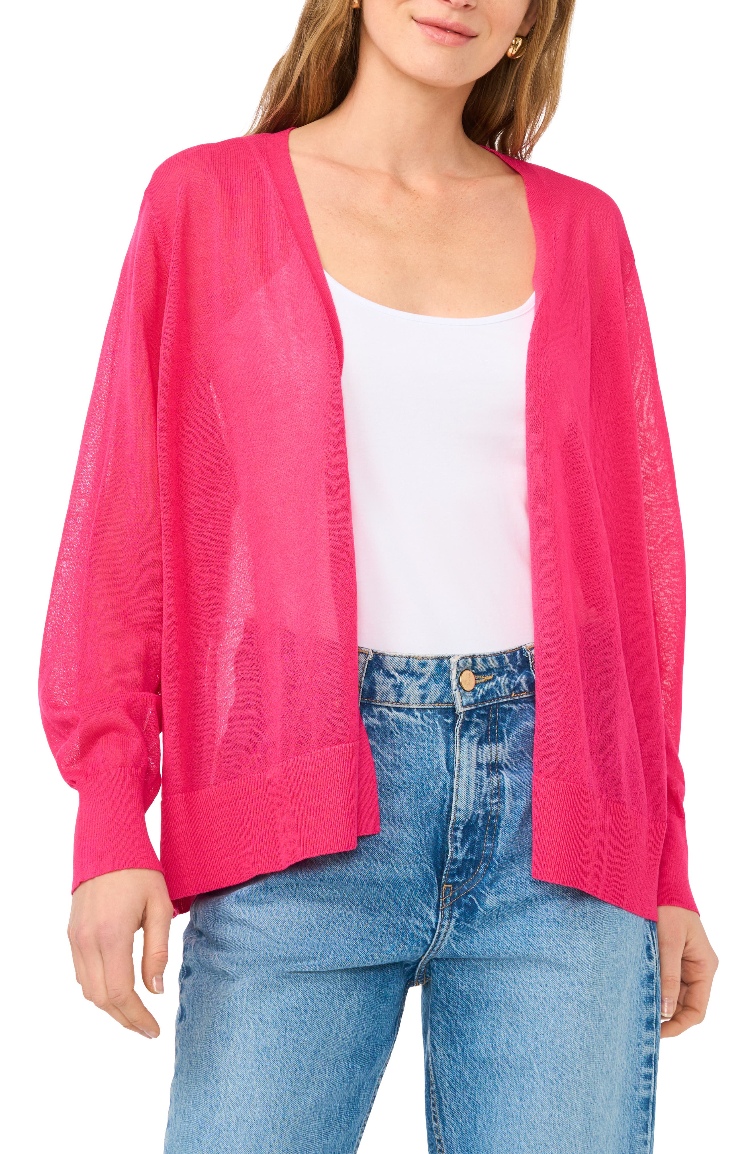 Vince Camuto Tissue Knit Cardigan