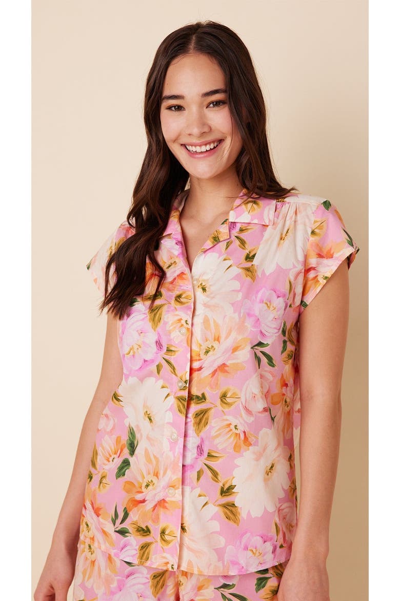 Luxe Pima Short Set, Alternate, color, Blush Rose