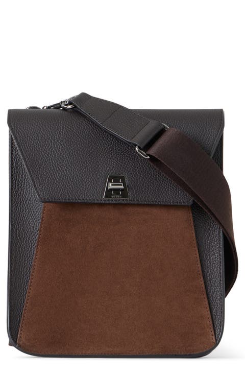 Little Anouk Leather & Suede Messenger Bag