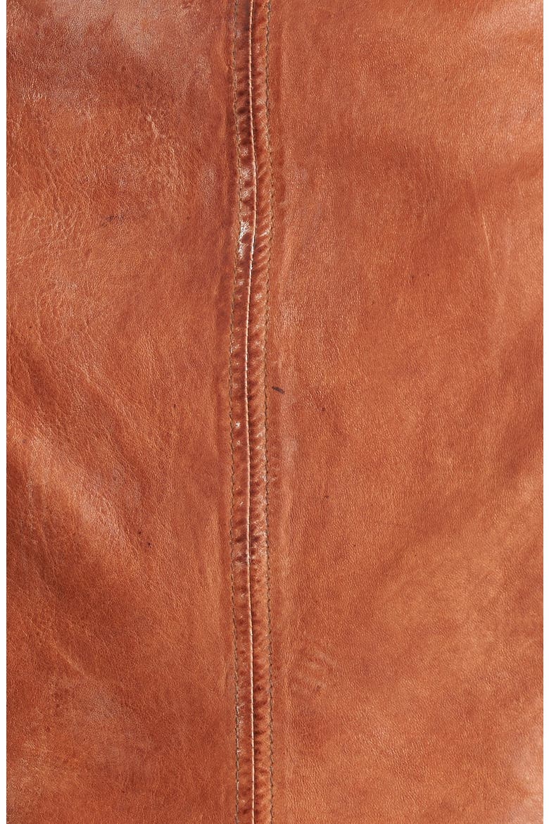 Leather Moto Jacket, Alternate, color, VINTAGE COGNAC