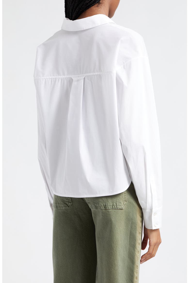 Khai Stretch Cotton Woven Top, Alternate, color, WHITE