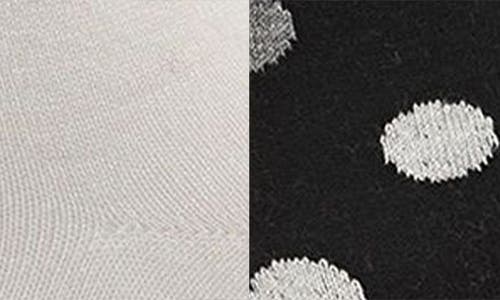 Memoi Assorted 2-pack Crew Socks In Black-ivory