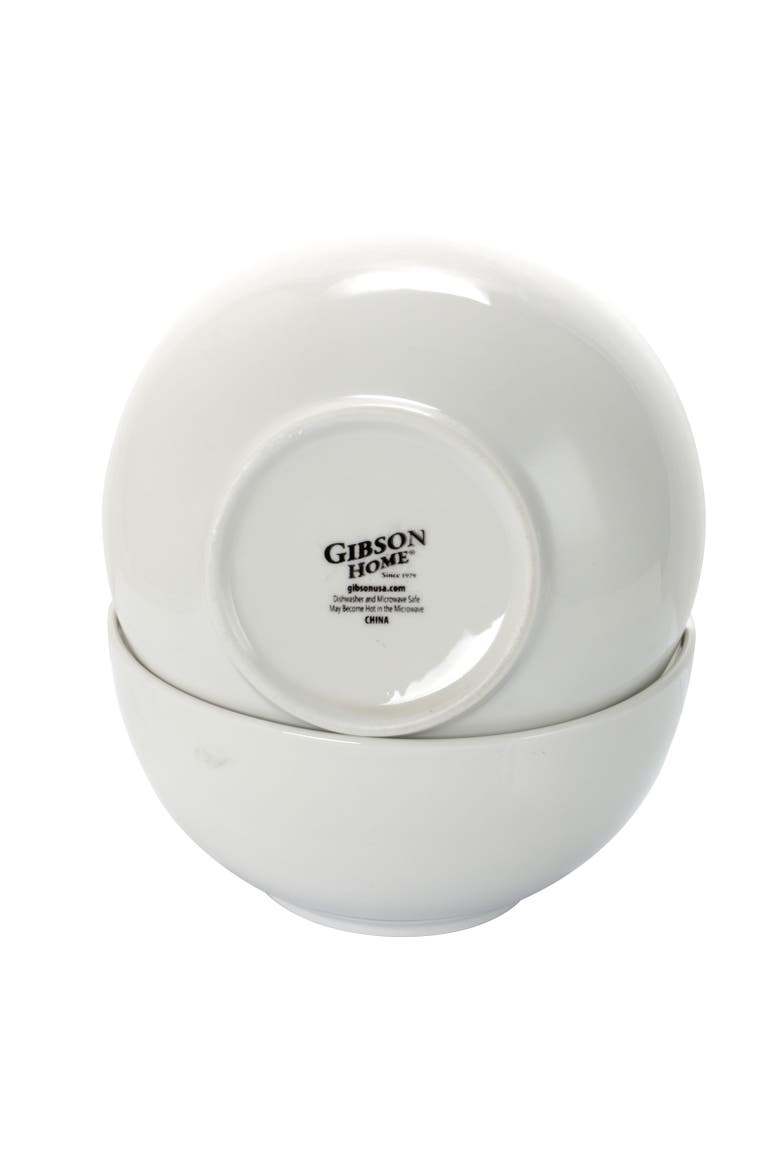 2 Piece 7 Inch Ceramic All-Purpose Round Bowl Set, Alternate, color, White