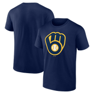 Logo Athletic Men's Logo Athletic Navy Milwaukee Brewers Official Logo T-Shirt