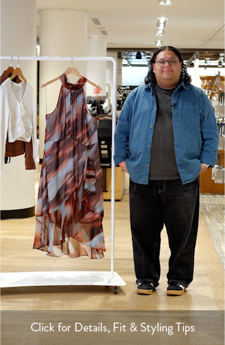 Madelena Print Tie Back Dress, sales video thumbnail