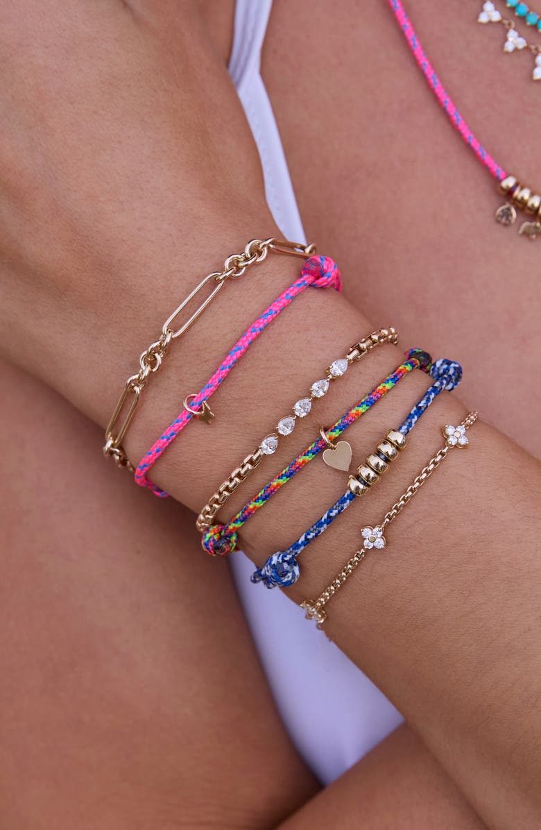 Zoë Chicco 14K Gold Beaded Paracord Bracelet, Alternate, color, 14K Yellow Gold