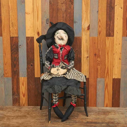 Gallerie Ii Imogene Witch Joe Spencer Gathered Traditions Halloween Art Doll Figure In Multi