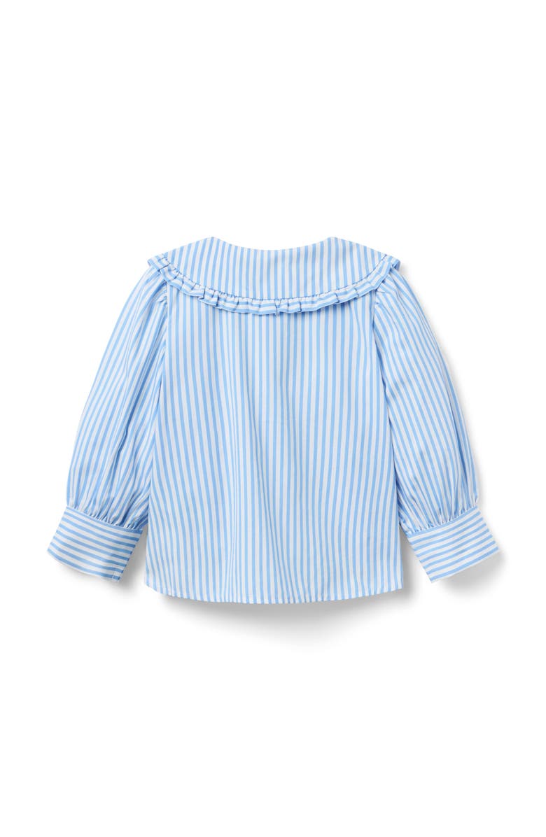 Janie and Jack Striped Ruffle Collar Top, Alternate, color,