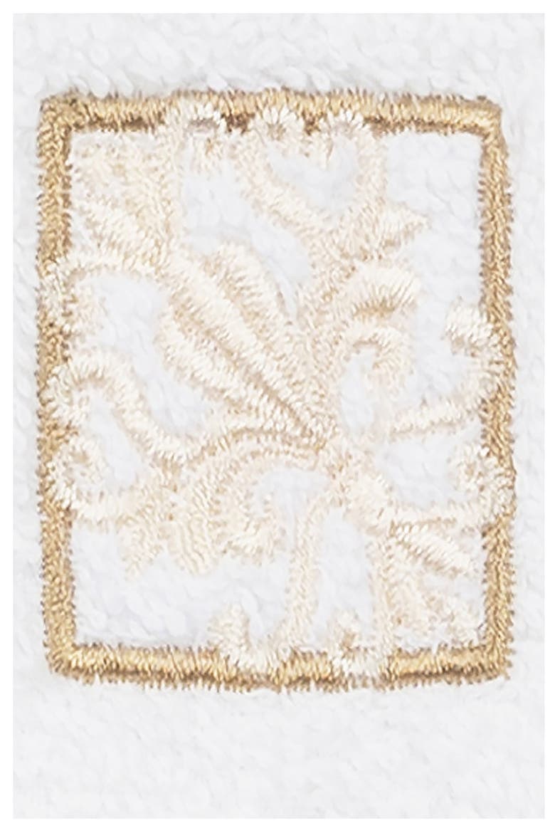 Vivian Embellished Washcloth - Set of 2 - White, Alternate, color, WHITE