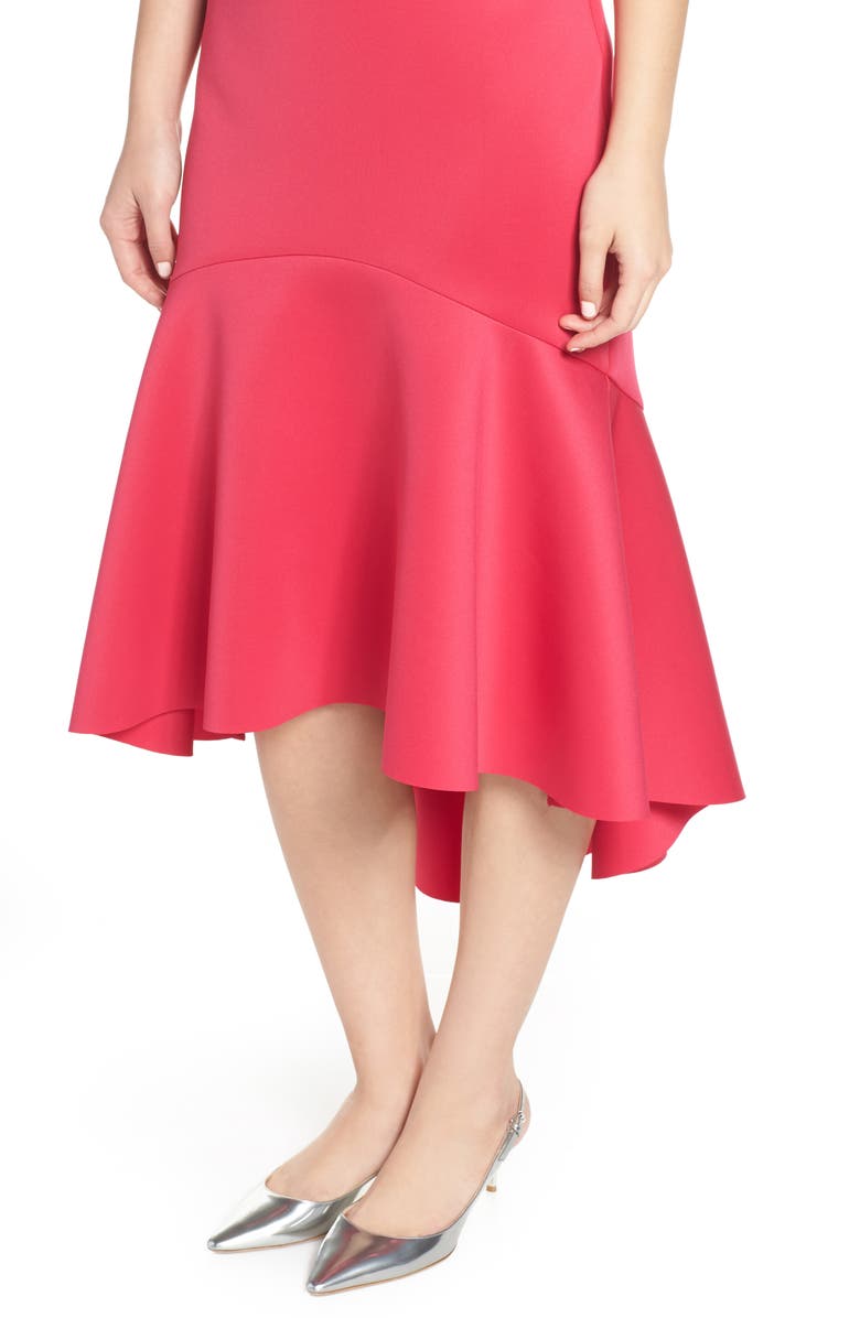 Mark + James by Badgley Mischka High/Low Midi Dress, Alternate, color, 