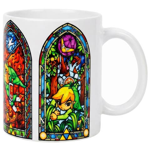 11 oz The Legend of Zelda Stained Glass Ceramic Mug