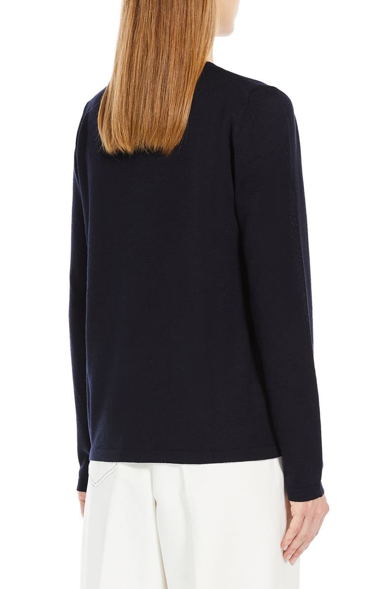 Max Mara Leisure Cavour V-Neck Virgin Wool Sweater, Alternate, color,