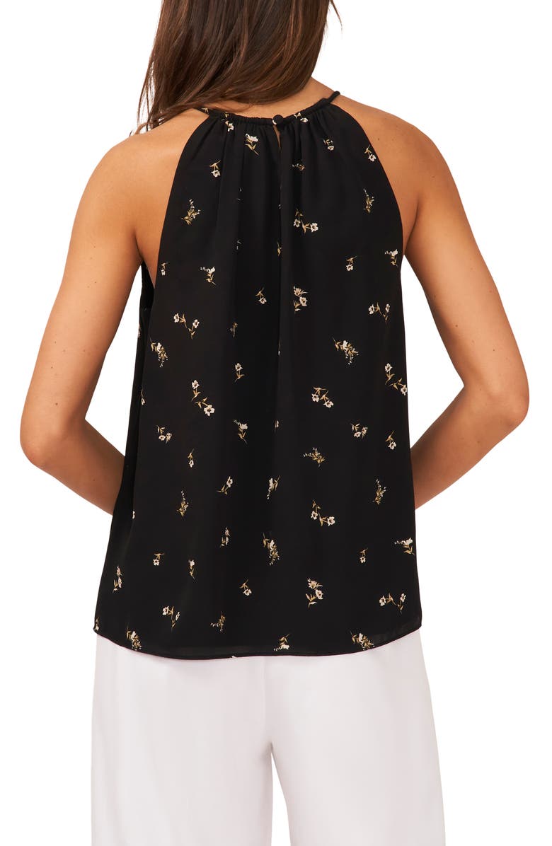 Halogen<sup>®</sup> Floral Keyhole Sleeveless Blouse, Alternate, color,