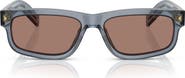Prada 57mm Rectangular Sunglasses