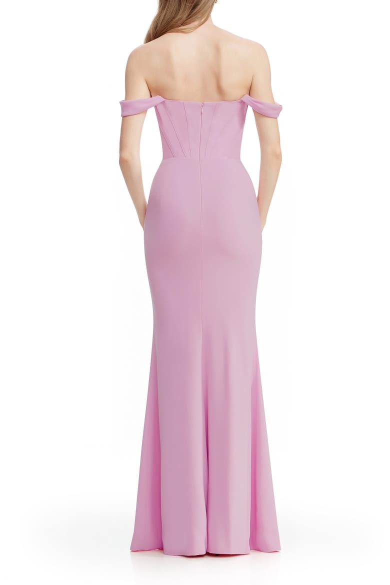 Melania Off the Shoulder Gown, Alternate, color, LAVENDER