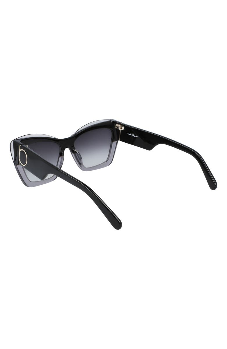 FERRAGAMO Salvatore Ferragamo Gancini 56mm Rectangular Sunglasses, Alternate, color, 