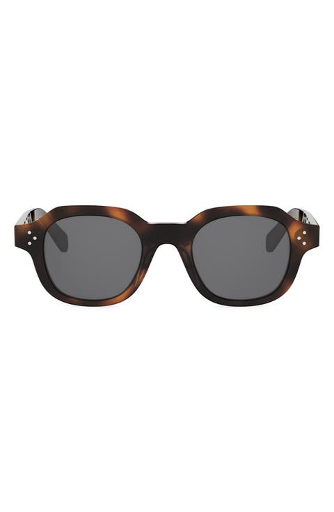3 Dots 48mm Round Sunglasses