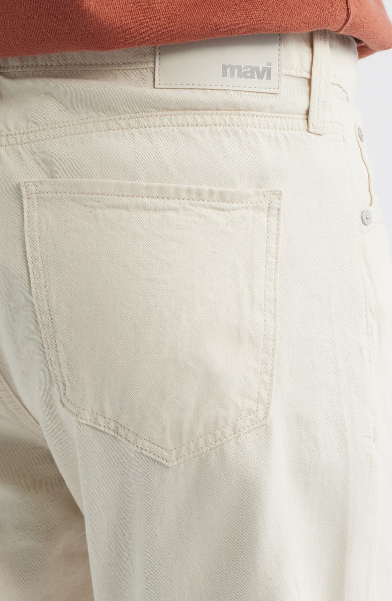 Mavi Jeans Zach Straight Leg Cotton & Linen Jeans, Alternate, color, Ecru Linen Denim