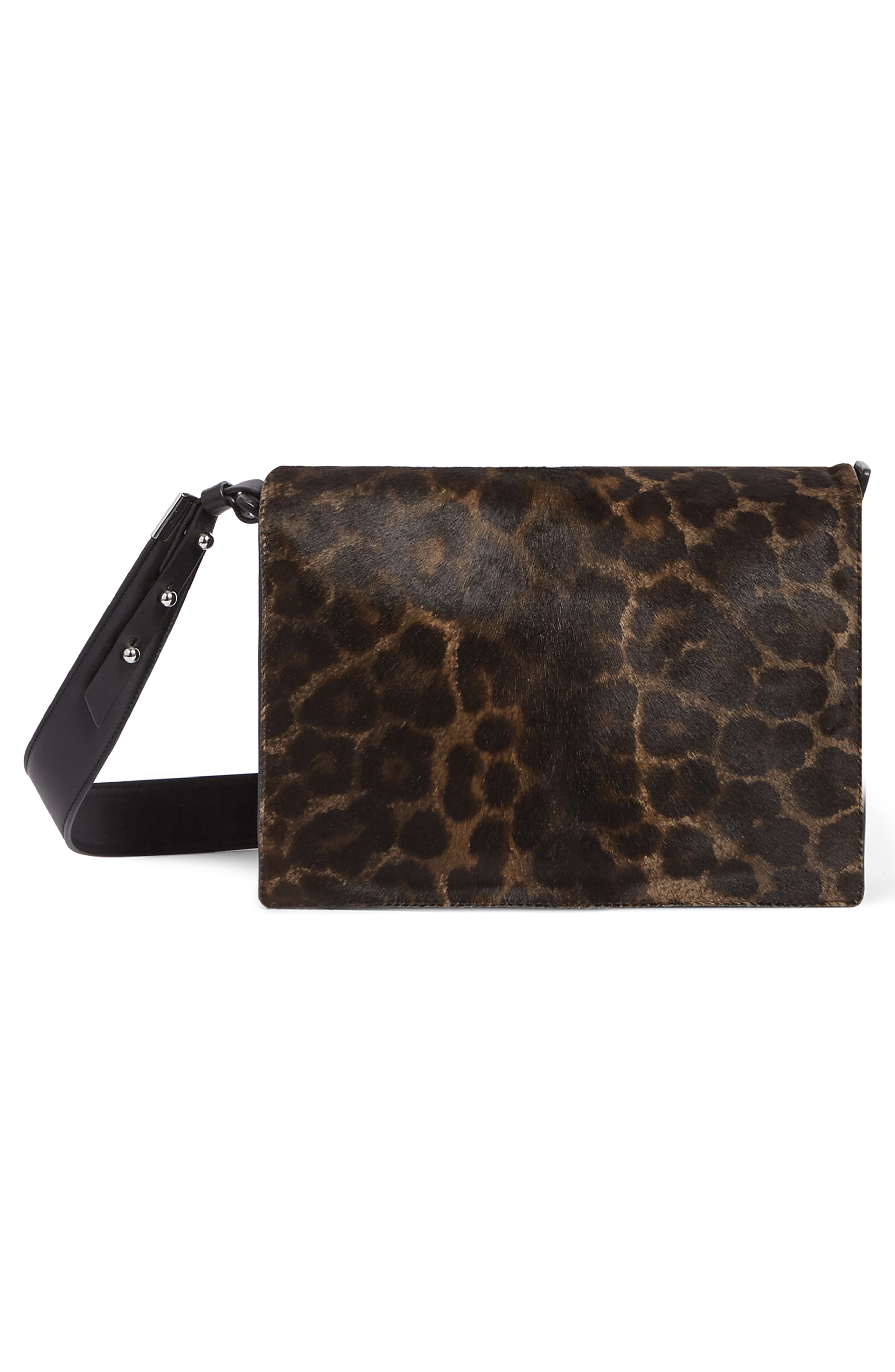 AllSaints Vincent Genuine Calf Hair Shoulder Bag, Alternate, color, 