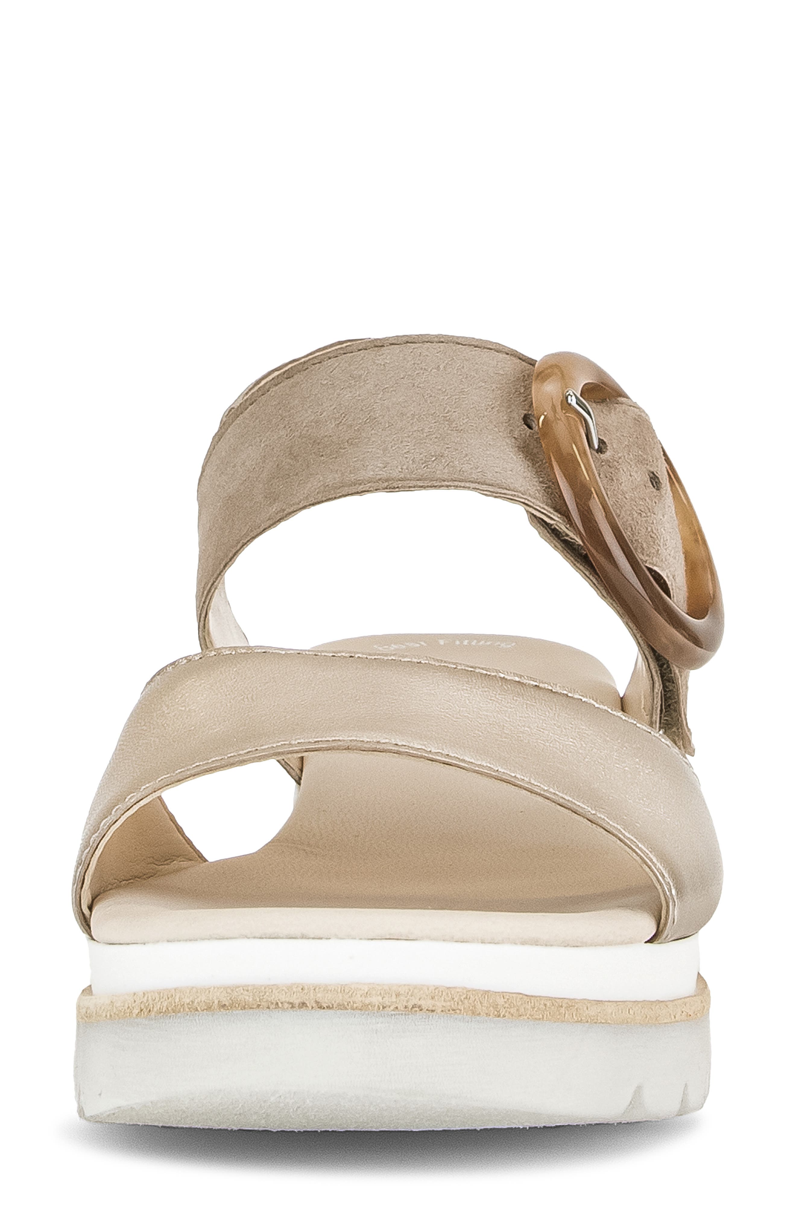 Slingback Wedge Sandal, Alternate, color, RABBIT