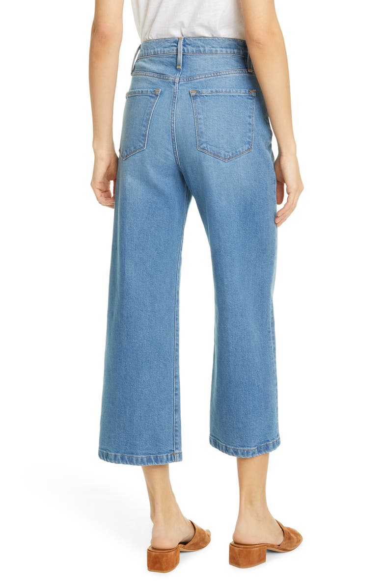 FRAME Ali High Waist Crop Wide Leg Jeans, Alternate, color,