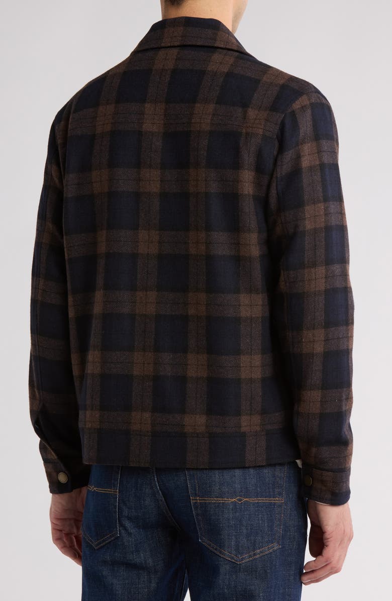Rodd & Gunn Plaid Wool Blend Trucker Jacket, Alternate, color, 