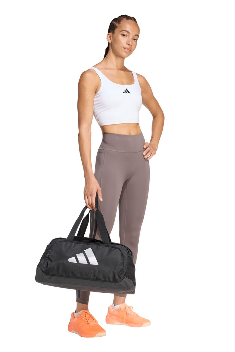 Optime Workout 3-Stripes Climacool 7/8 Leggings, Alternate, color, CHARCOAL