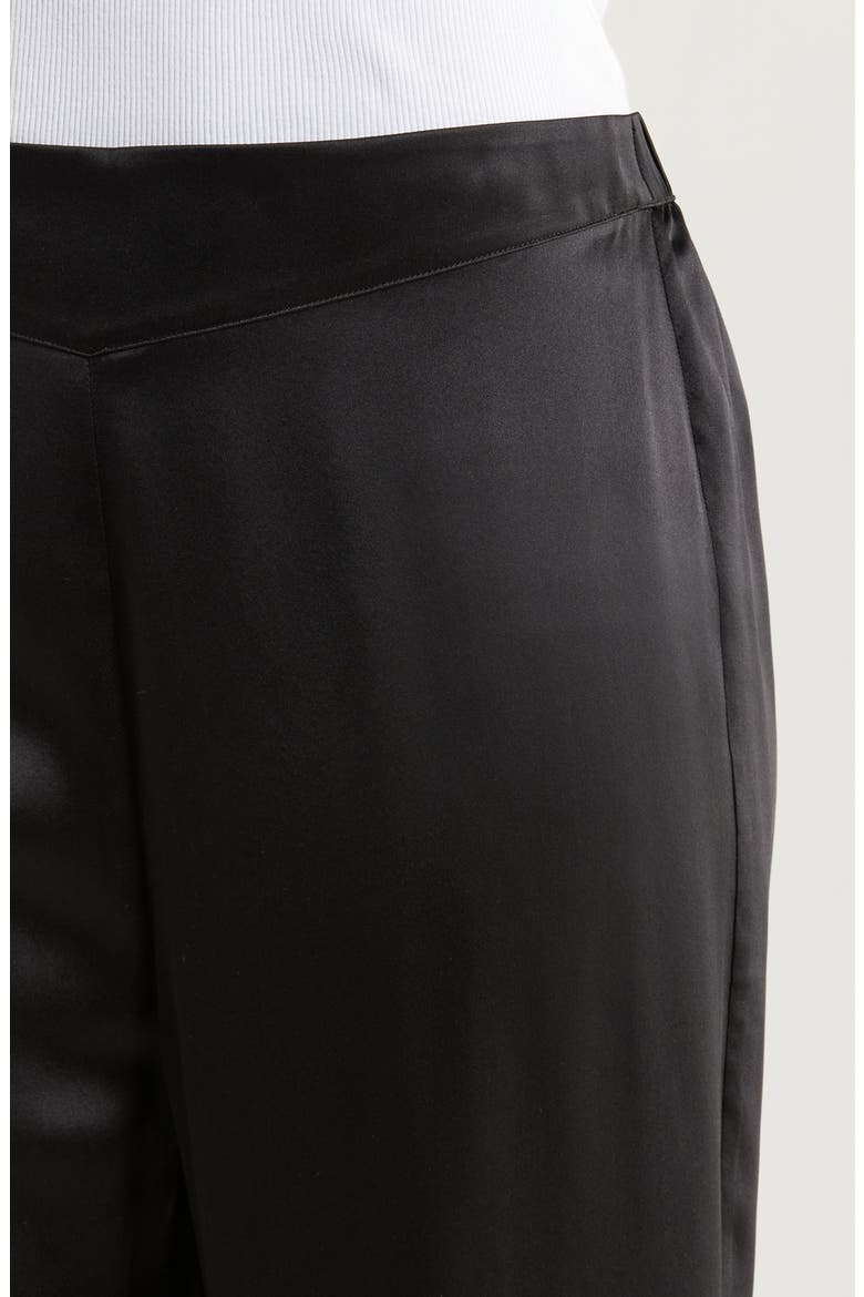 Love Me Silk Lounge Pants, Alternate, color, BLACK