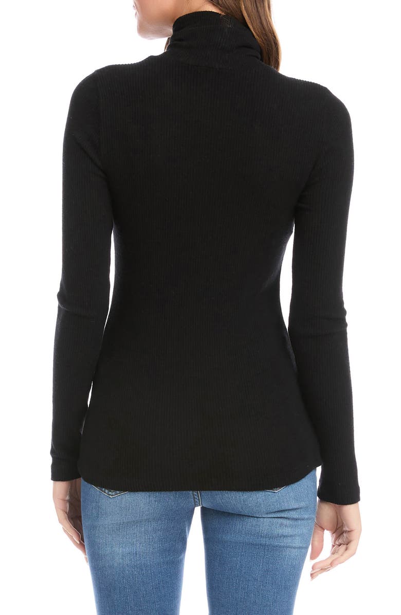 Karen Kane Turtleneck Rib Top, Alternate, color,