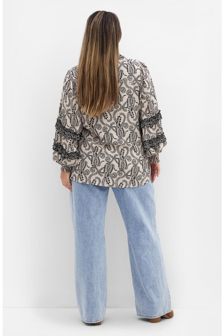 Lylah Mixed Print Long Sleeve Button-Up Shirt, Alternate, color, PRINT