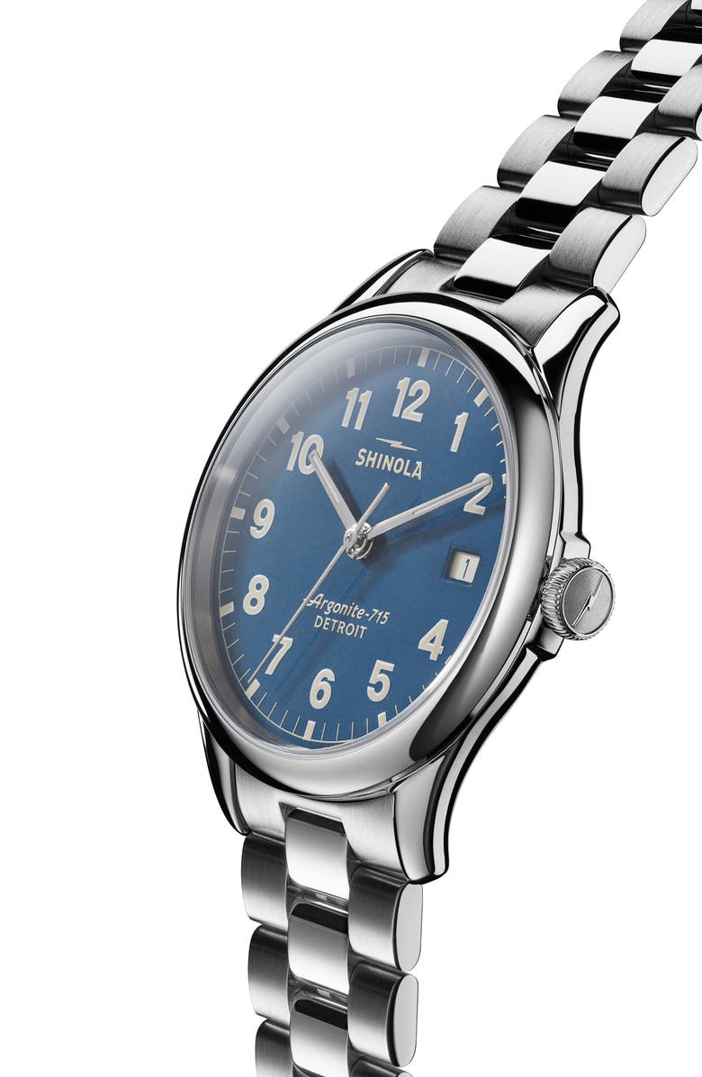 Shinola The Vinton Bracelet Watch, 38mm, Alternate, color, 