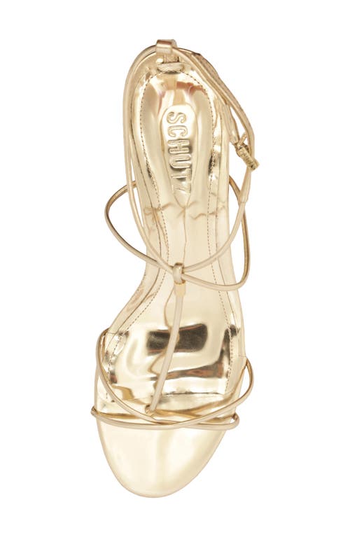 Schutz Jules Ankle Strap Sandal In Silver