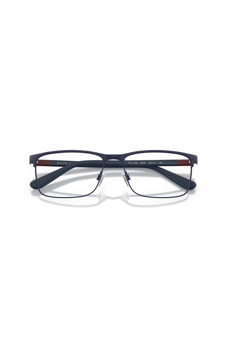 Polo Ralph Lauren 56mm Rectangle optical glasses, Alternate, color, Blue