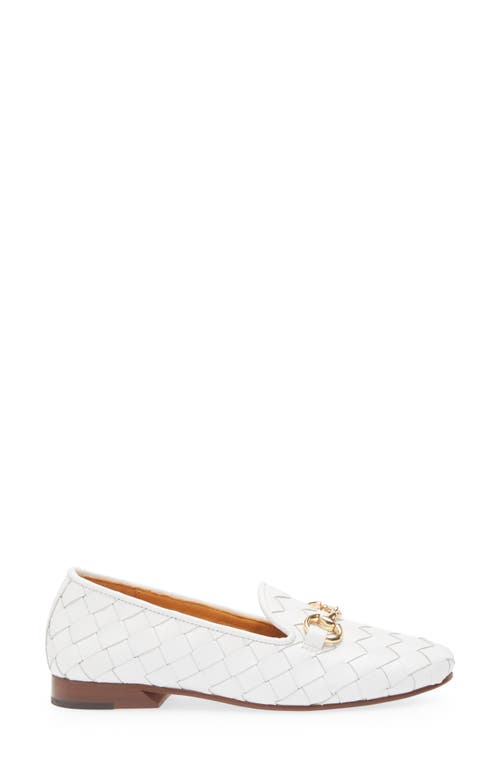 Robert Zur Letti Bit Woven Loafer In White