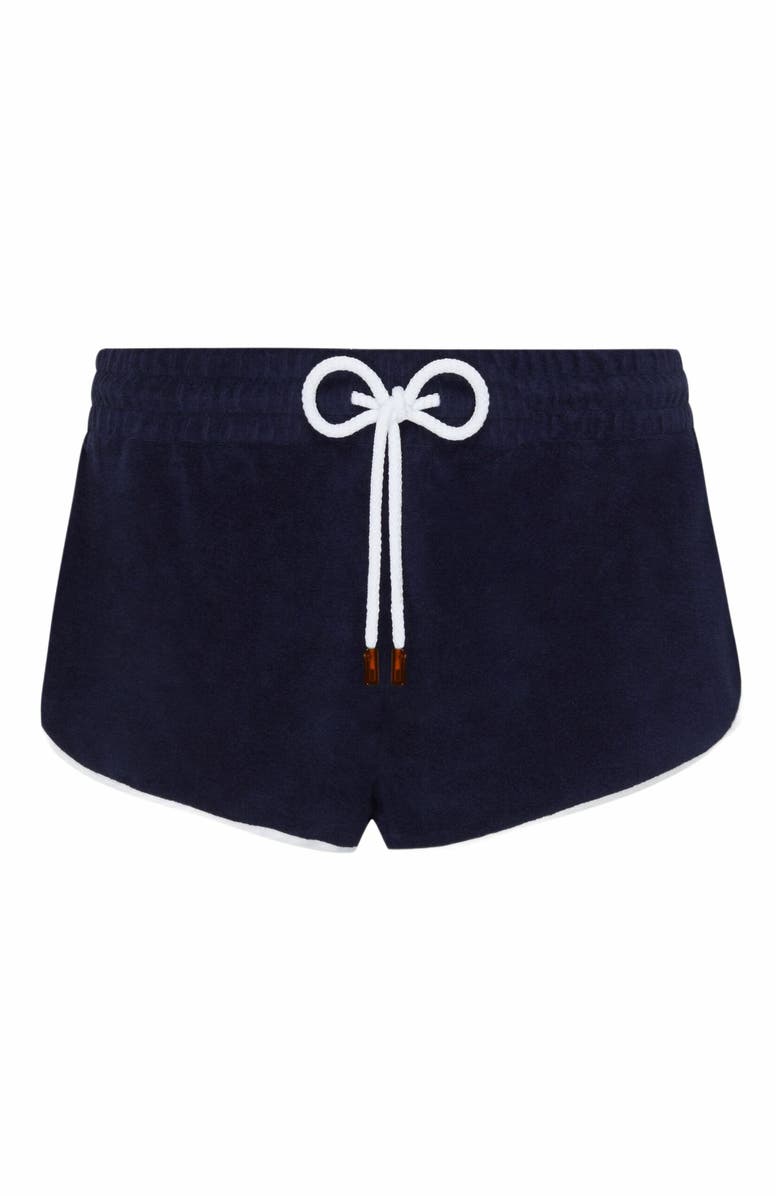 Vilebrequin Women's VBQ Line Terry Shorts, Alternate, color, Bleu Marine