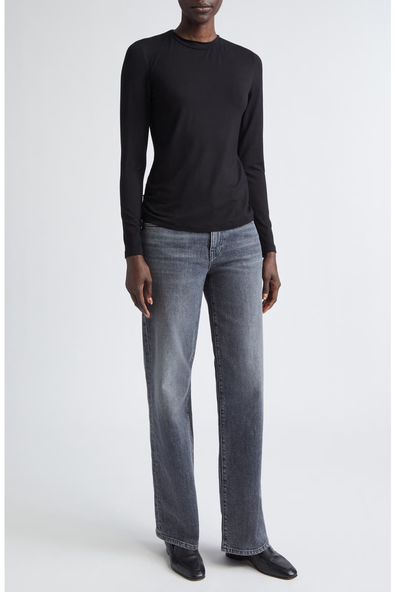 Long Sleeve T-Shirt, Alternate, color, BLACK
