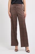 Anne Klein High Waist Wide Leg Pull-On Pants